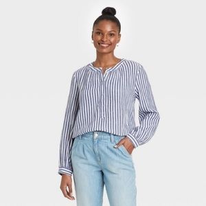 Universal Thread Striped Long Sleeve Top